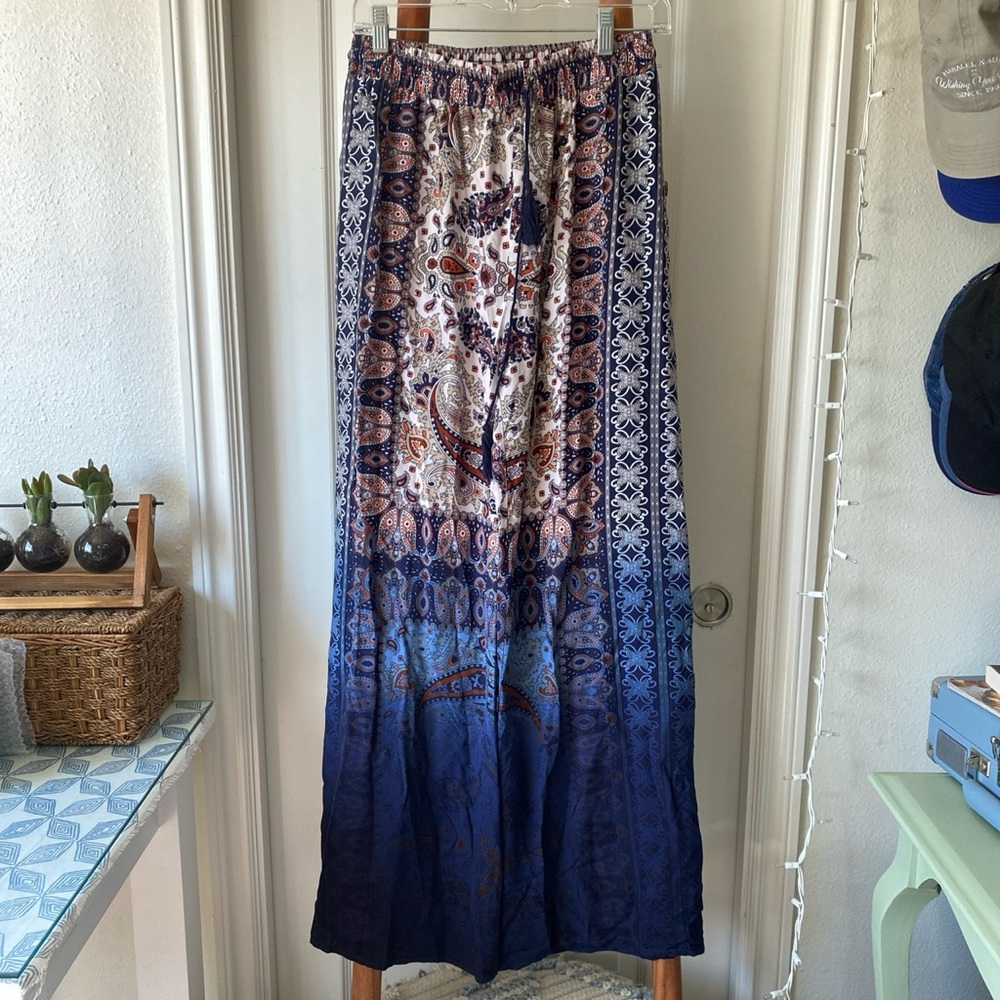 Boho wide leg pants